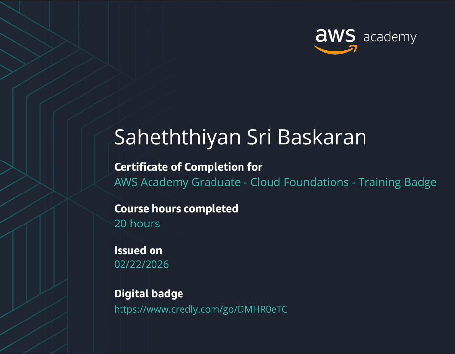 AWS Academy Graduate: Cloud Foundations